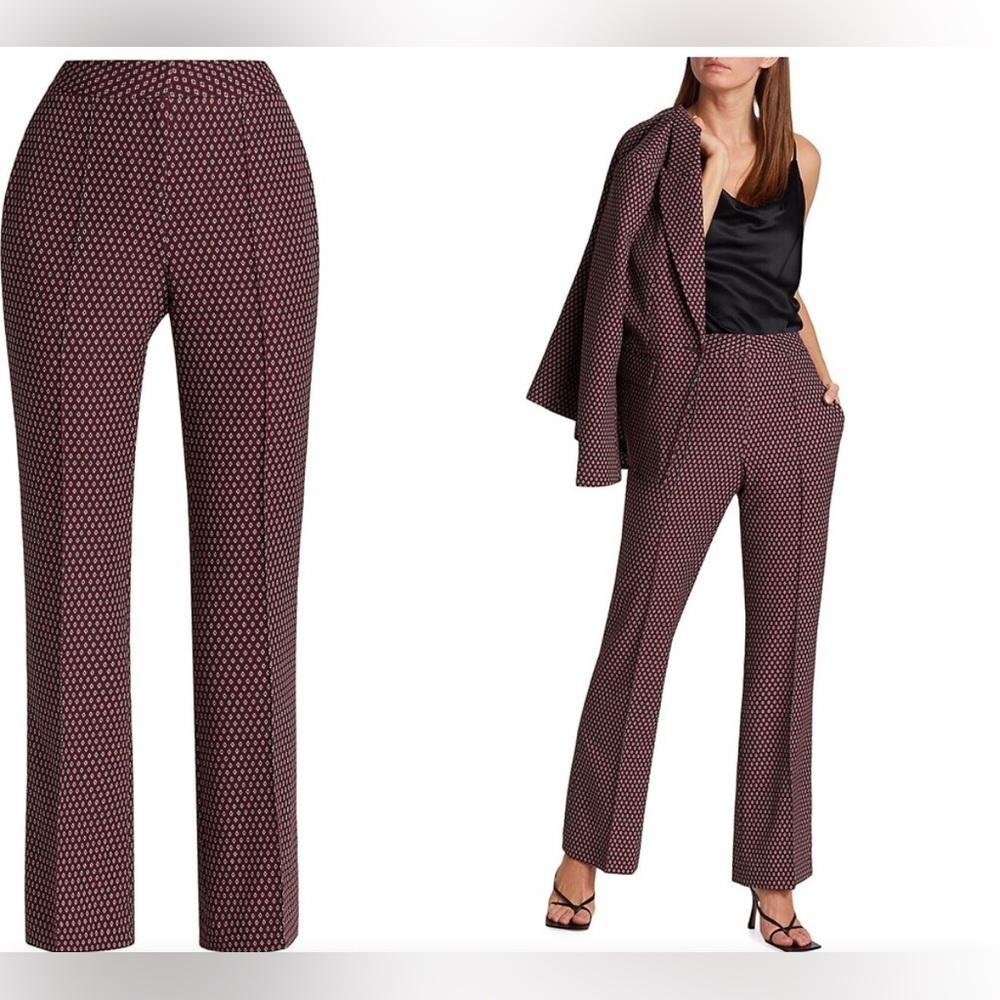 Elie Tahari Women's Front-Seam Printed Trousers - Geo Print 14